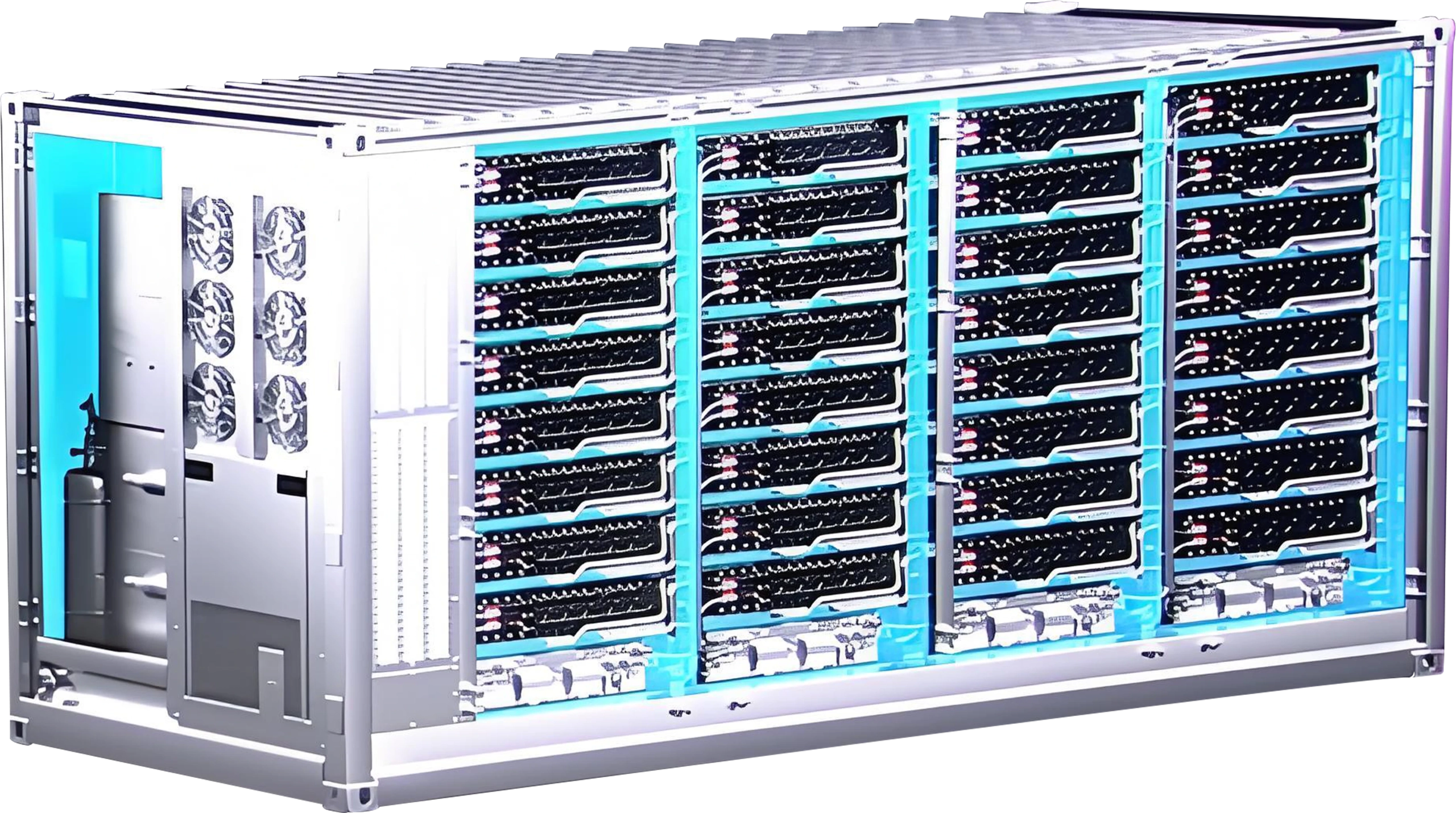 1.8MWH tekoče hlajenje zabojnika BESS notranja struktura -PKNERGY